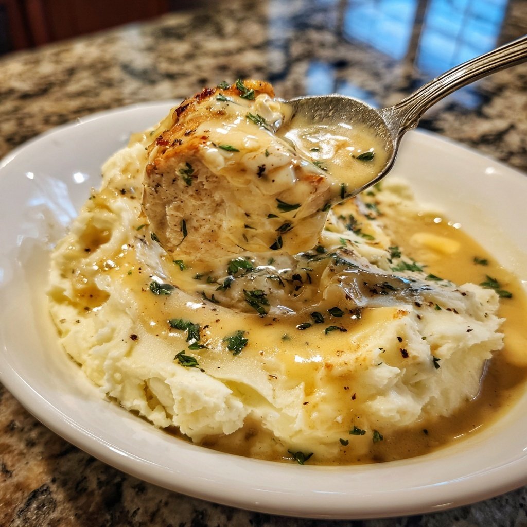 Comfort Food Creamy Chicken and Mashed Potatoes