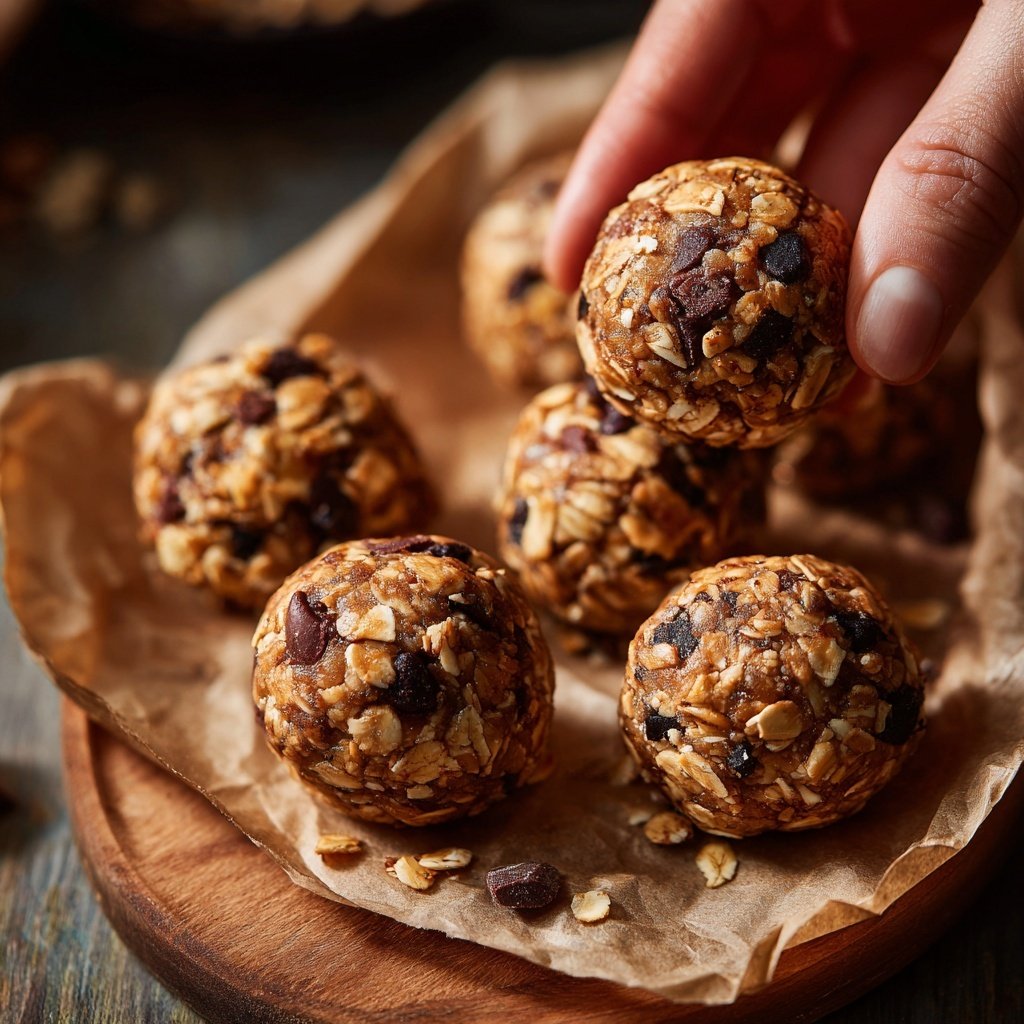 Healthy Snack Energy Balls With Oats