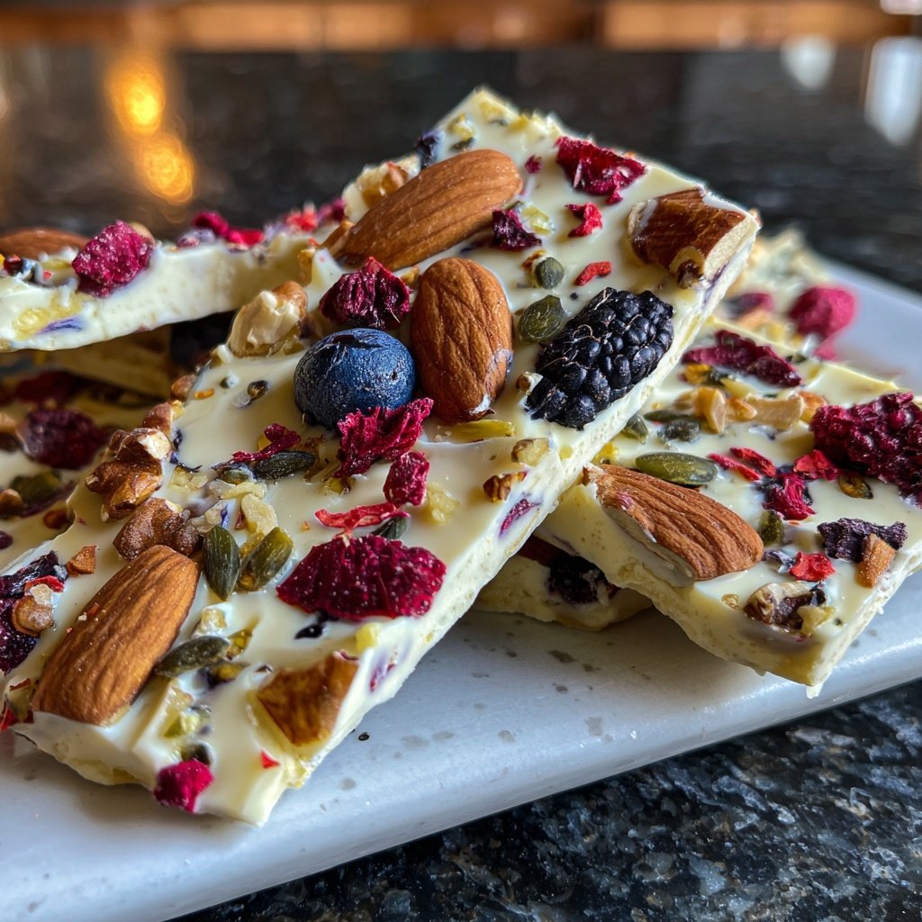Healthy Snack Greek Yogurt Bark