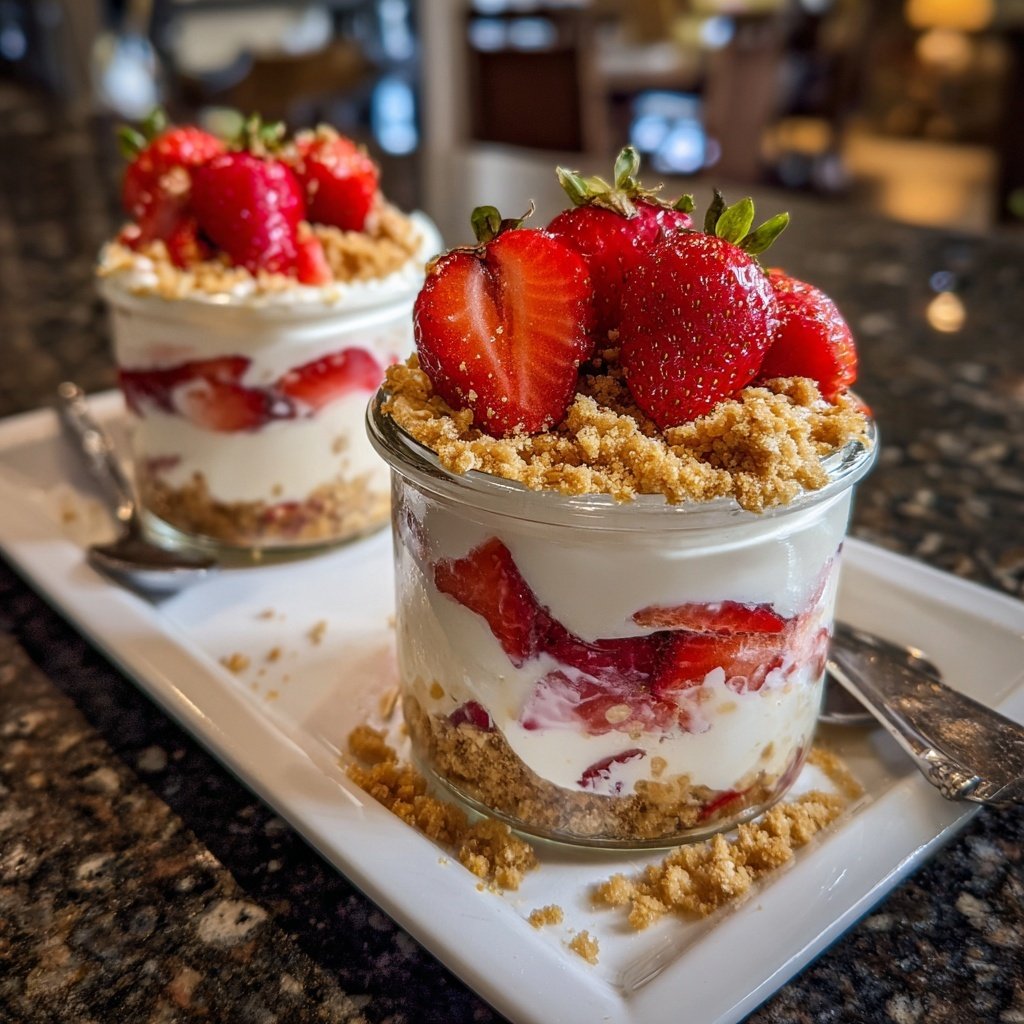 Strawberry Cheesecake Overnight Oats Easy