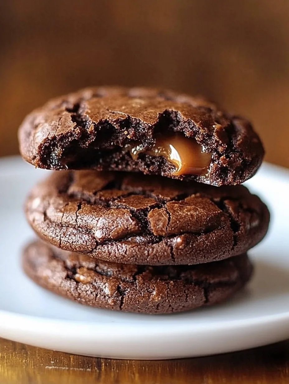 Salted Caramel Chocolate Cookies