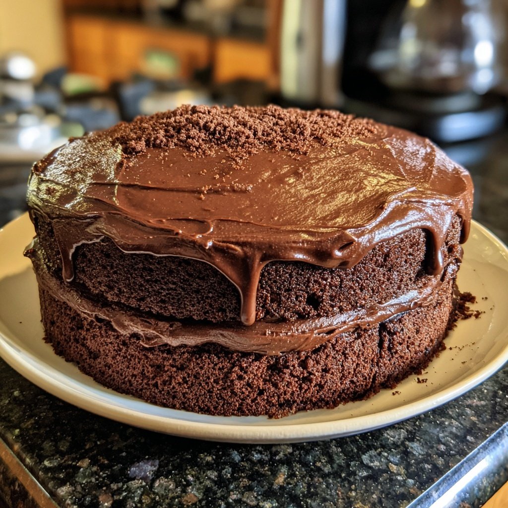 Classic Chocolate Cake With Buttercream