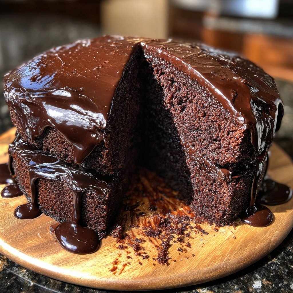 Moist Chocolate Cake Made From Scratch