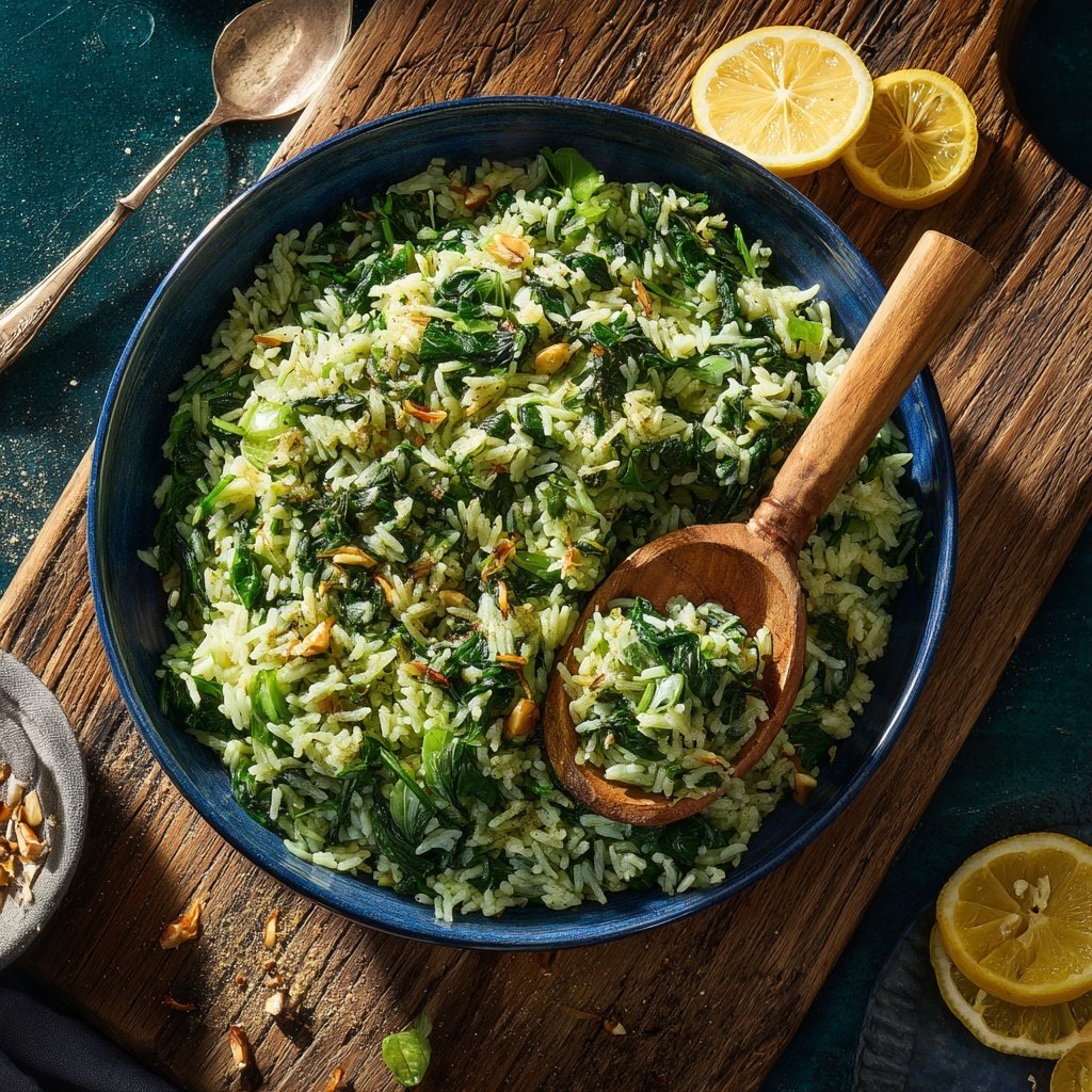 Mediterranean Spinach Rice