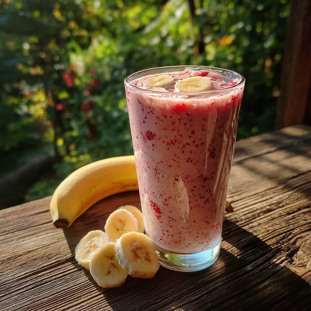 Strawberry Banana Protein Smoothie