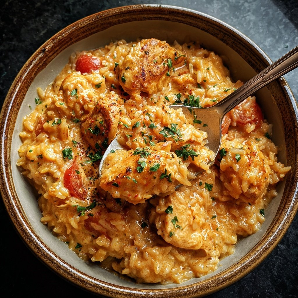 Creamy Tomato Chicken Rice