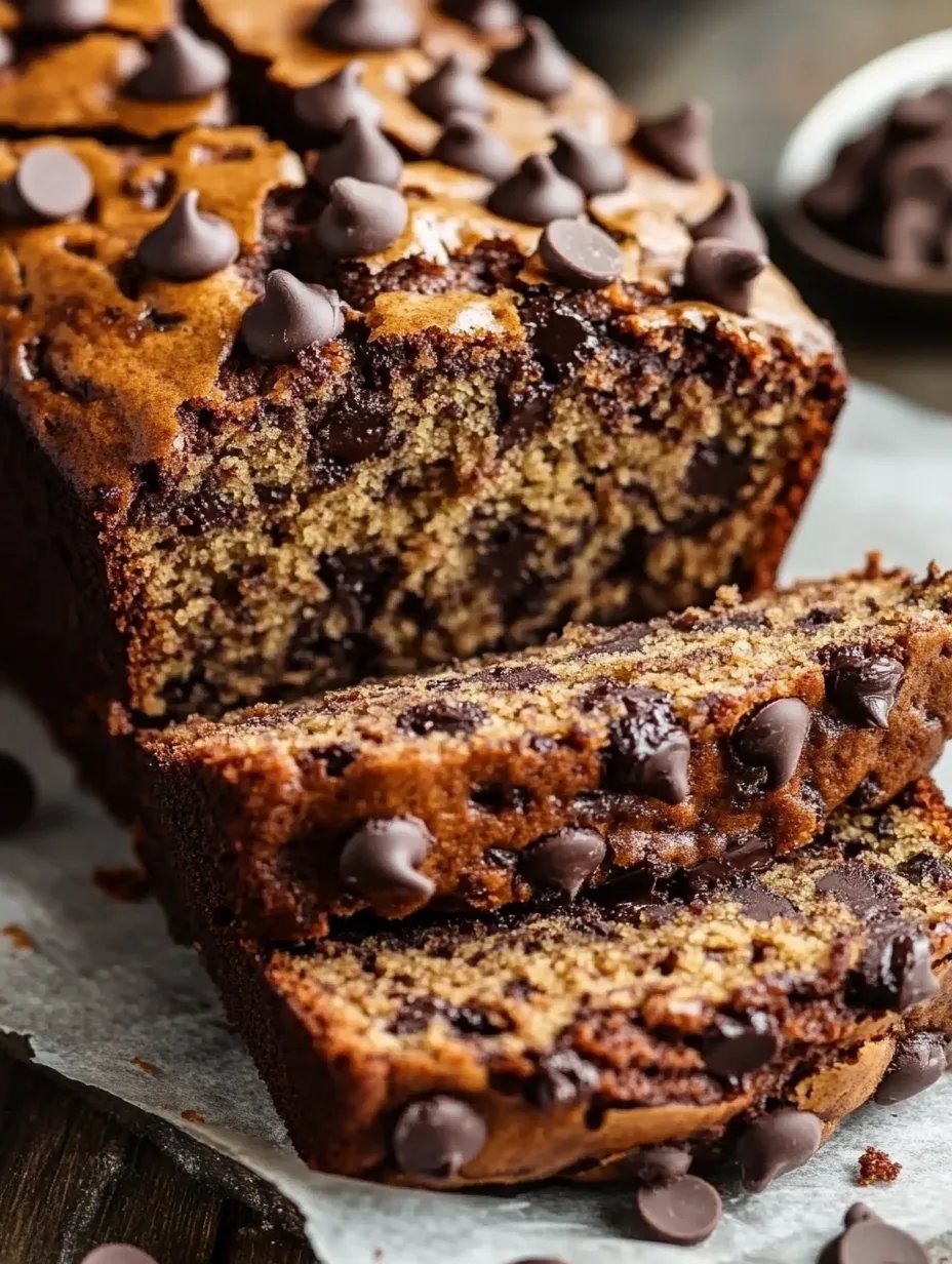 Super Moist Chocolate Chip Banana Bread