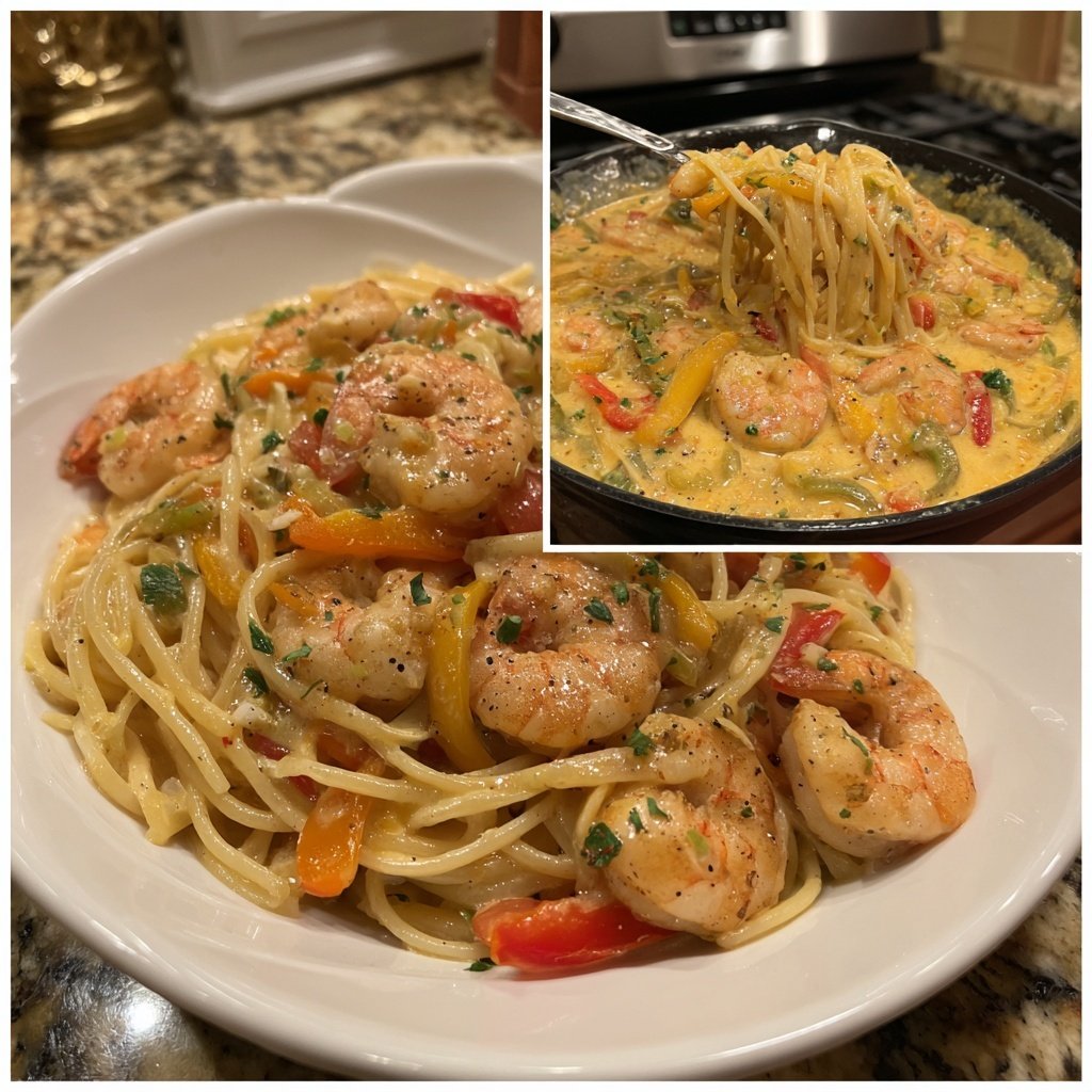 Creamy Cajun Shrimp Pasta
