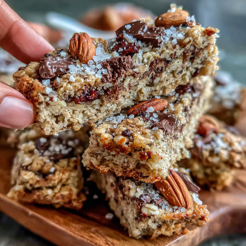 Healthy Oatmeal Chocolate Snack Bars