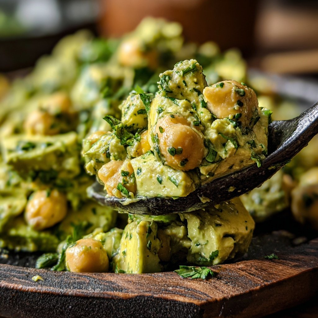 Healthy & Light Avocado Chickpea Salad